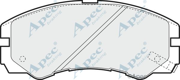 APEC BRAKING Комплект тормозных колодок, дисковый тормоз PAD797